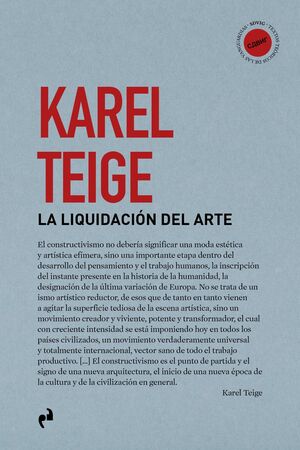 LIQUIDACIÓN DEL ARTE, LA