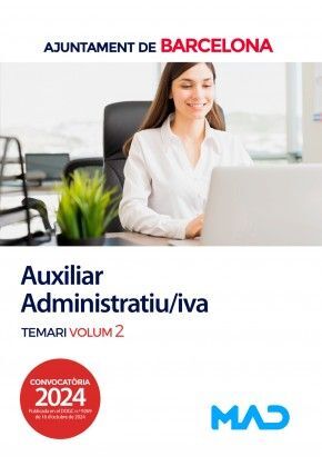 AUXILIAR ADMINISTRATIU/VA TEMARI VOL 2 AJUNTAMENT DE BARCELONA