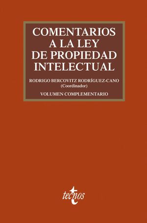 COMENTARIOS A LA LEY DE PROPIEDAD INTELECTUAL (4 EDICION 2019)