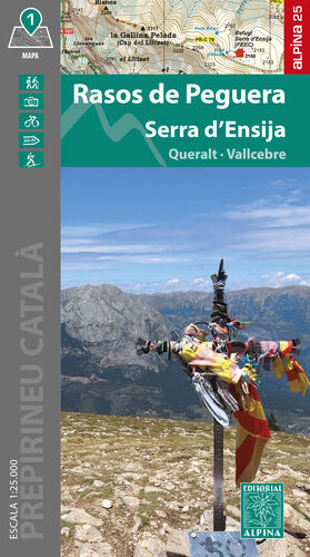 RASOS DE PEGUERA- SERRA D'ENSIJA (1:25.000 + CARPETA DESPLEGABLE)