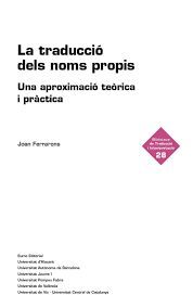 TRADUCCIÓ DELS NOMS PROPIS, LA